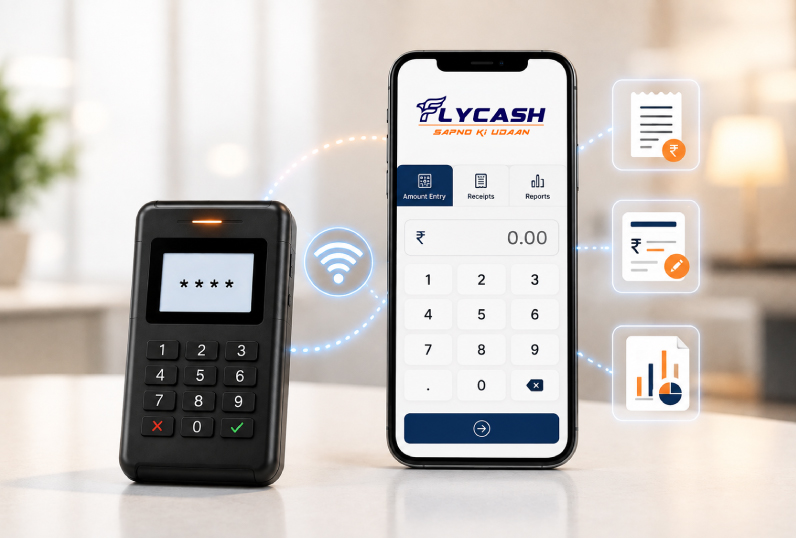 Micro ATM withdrawal screen in the Flycash app
