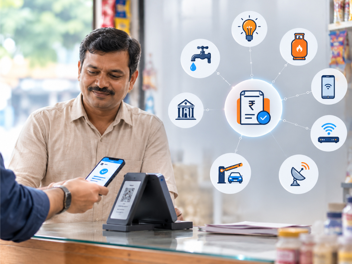 Bill payment and recharge counter